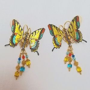 Lunch at the Ritz Butterfly earrings